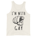 I'm With Gay - LGBTQ Meme Tank Top