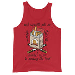 Each Cigarette Gets Me 7 Minutes Closer To Meeting The Lord - Ironic Meme Tank Top