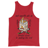 Each Cigarette Gets Me 7 Minutes Closer To Meeting The Lord - Ironic Meme Tank Top