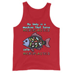 My Body Is A Machine That Turns Microplastics Into Microplastics - Ironic Meme Tank Top