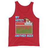 My Vote Another Beer - Election, Voting Meme Tank Top