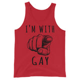 I'm With Gay - LGBTQ Meme Tank Top