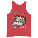 Dazed And Bedpilled - Cute Sleepy Cat Meme Tank Top