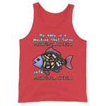 My Body Is A Machine That Turns Microplastics Into Microplastics - Ironic Meme Tank Top