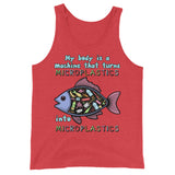 My Body Is A Machine That Turns Microplastics Into Microplastics - Ironic Meme Tank Top