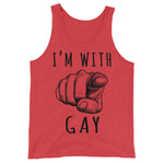 I'm With Gay - LGBTQ Meme Tank Top