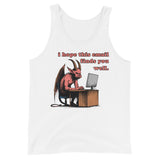 I Hope This Email Finds You Well - Meme, Demon, Ironic, Funny Tank Top