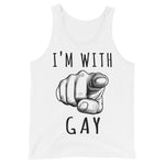 I'm With Gay - LGBTQ Meme Tank Top