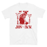 Join The IWW - Industrial Workers of the World, Anti-Scab, Labor History, Union, Socialist T-Shirt