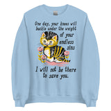 Weight of Your Endless Sins - Kitten, Surreal, Cursed Meme Sweatshirt