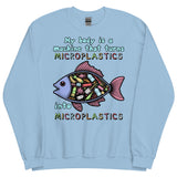 My Body Is A Machine That Turns Microplastics Into Microplastics - Ironic Meme Sweatshirt