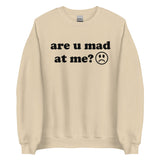 Are U Mad At Me - Meme Sweatshirt