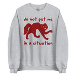 Do Not Put Me In A Situation - Oddly Specific Meme Sweatshirt