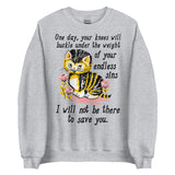 Weight of Your Endless Sins - Kitten, Surreal, Cursed Meme Sweatshirt