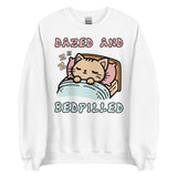 Dazed And Bedpilled - Cute Sleepy Cat Meme Sweatshirt