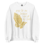 Pray For Me Because I Am At My Limit - Meme Sweatshirt