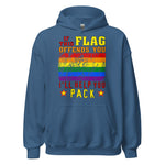 If This Flag Offends You I'll Help You Pack - LGBTQ, Gay Pride, Parody, Meme Hoodie