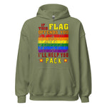 If This Flag Offends You I'll Help You Pack - LGBTQ, Gay Pride, Parody, Meme Hoodie