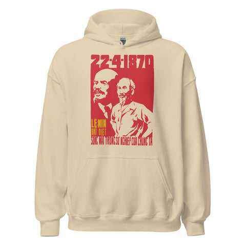 Lenin Lives In Our Lives - Vietnamese Propaganda Hoodie