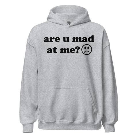 Are U Mad At Me - Meme Hoodie