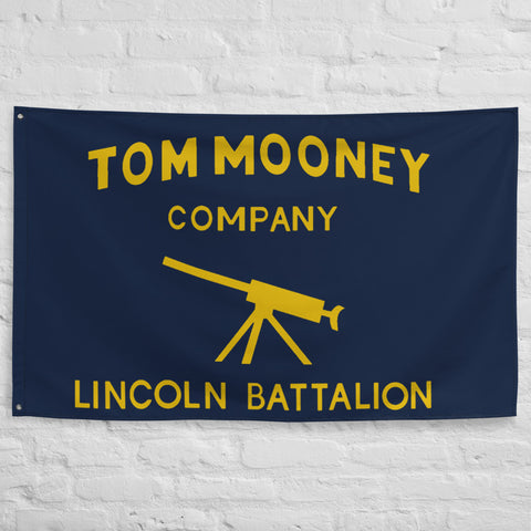 Tom Mooney Company - Lincoln Battalion, Spanish Civil War, Historical, International Brigade, Anti Fascist Flag