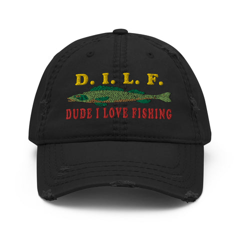 Dude I Love Fishing - DILF, Fishing, Oddly Specific Meme Hat