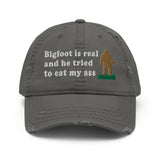 Bigfoot Is Real And He Tried To Eat My Ass - Meme, Oddly Specific, Sasquatch, Cryptid Hat