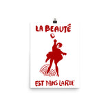 La Beauté Est Dans La Rue - Beauty Is In The Streets, Protest, French, Socialist, Leftist, Anarchist Poster