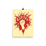 Smash Capital - Raised Fist, Protest, Anti Capitalist, Socialist Poster