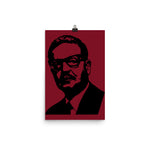 Salvador Allende Silhouette - Chilean Socialist, Leftist, Marxist Print