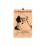 Peter Kropotkin Les Hommes du Jour Cover - Anarchist, Socialist, Anarcho-Communist, Philosopher Poster