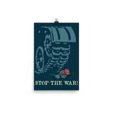 Stop The War! Translated - Soviet Propaganda, Anti War, Anti Imperialist Poster