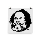 Mikhail Bakunin Silhouette - Félix Vallotton, Anarchist, Socialist, Leftist Poster