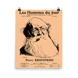 Peter Kropotkin Les Hommes du Jour Cover - Anarchist, Socialist, Anarcho-Communist, Philosopher Poster