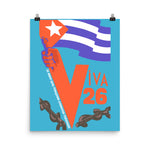 Viva 26 - Cuban Revolution, Historical Propaganda, Socialist Reproduction Poster