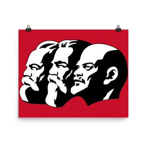 Marx Engels Lenin - Socialist, Communist, Leftist Poster