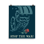 Stop The War! Translated - Soviet Propaganda, Anti War, Anti Imperialist Poster