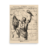 Orion Constellation Map - Aesthetic, Astronomy, Space Poster