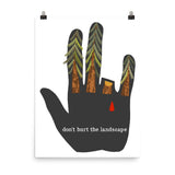 Don't Hurt The Landscape Translated - Soviet Propaganda, Environmentalism, Climate Change Poster