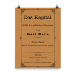 Das Kapital Original Cover - Karl Marx, Communist, Socialist, Leftist, Marxist Poster