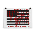 There Is No Flag Large Enough - Anti Imperialist, Anti Imperialism, Anti War, Socialist, Anarchist Poster