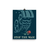 Stop The War! Translated - Soviet Propaganda, Anti War, Anti Imperialist Poster