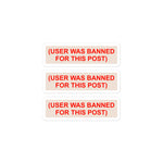 User Was Banned For This Post - Meme, Greentext Stickers