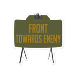 Front Towards Enemy - M18A1 Claymore Mine, Funny, Gun Meme Sticker