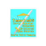 TempleOS Early Adopter - Terry A Davis, Programmer, Meme Sticker