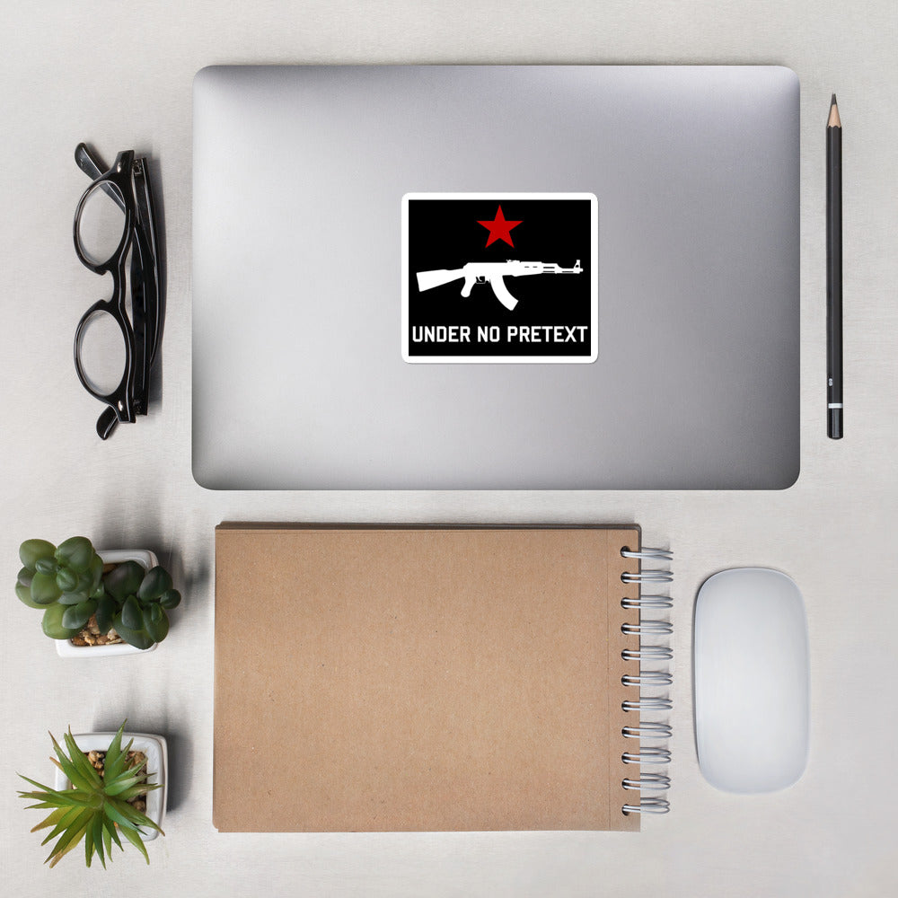 Gun Rights Stickers Under No Pretext - Socialist, Red Star, Gun Rights Sticker – SpaceDogLaika