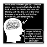 Self Starter People Person - Anti Capitalist Meme, Anti Wage Labor Sticker