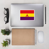 International Brigades Flag - Socialist, Spanish Civil War, Revolutionary Catalonia Sticker