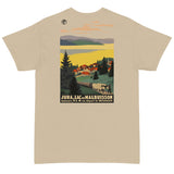 French Autocars (Back Print) - Roger Broders, Aesthetic T-Shirt