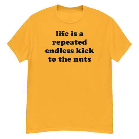 Life Is A Repeated Endless Kick To The Nuts - Oddly Specific Meme T-Shirt